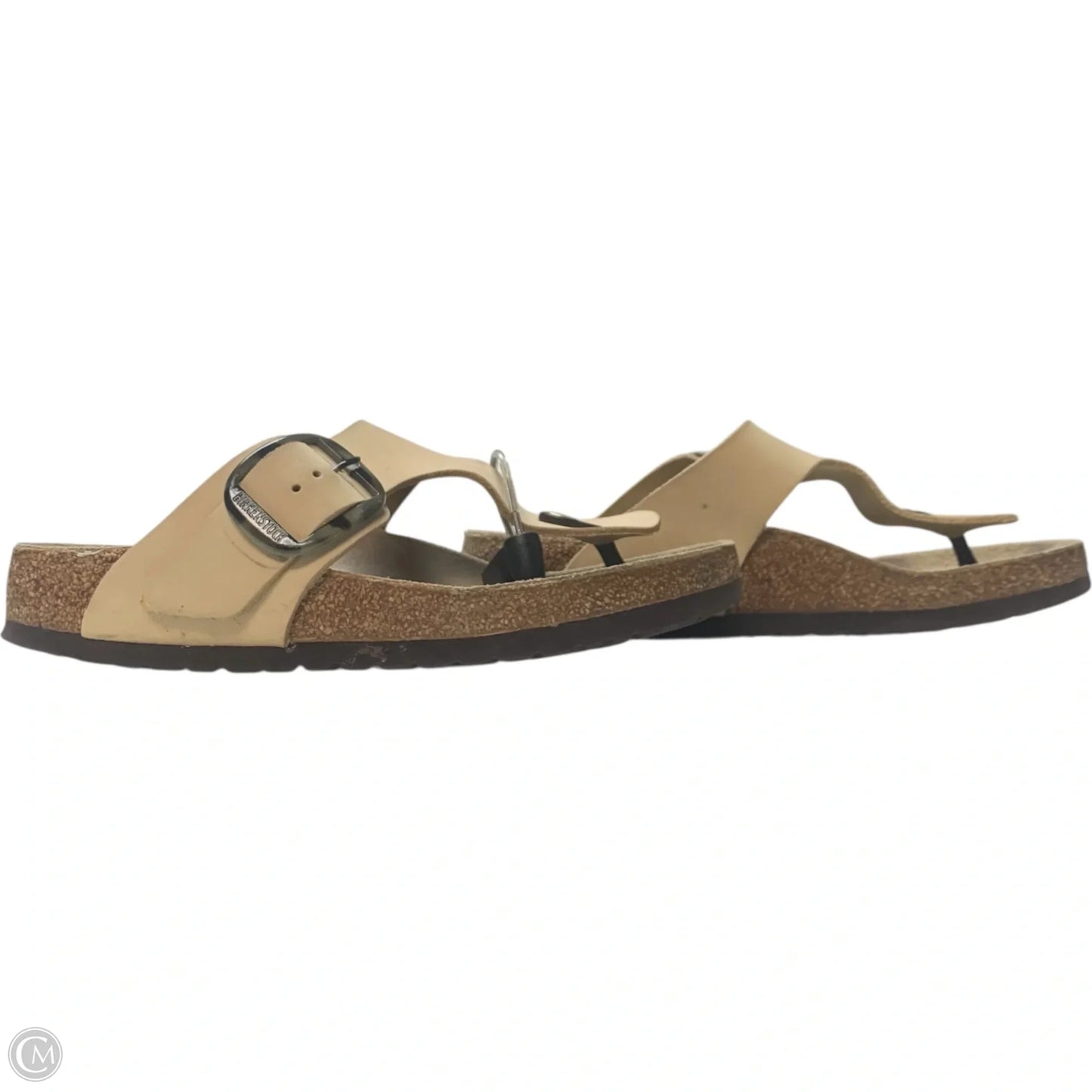 Sandals Flats By Birkenstock In Cream, Size: 7