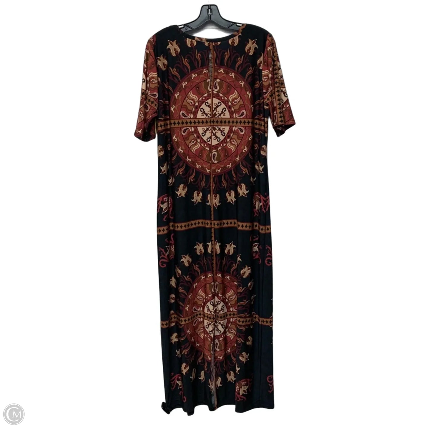 Dress Casual Maxi By Vince Camuto In Black & Red, Size: L
