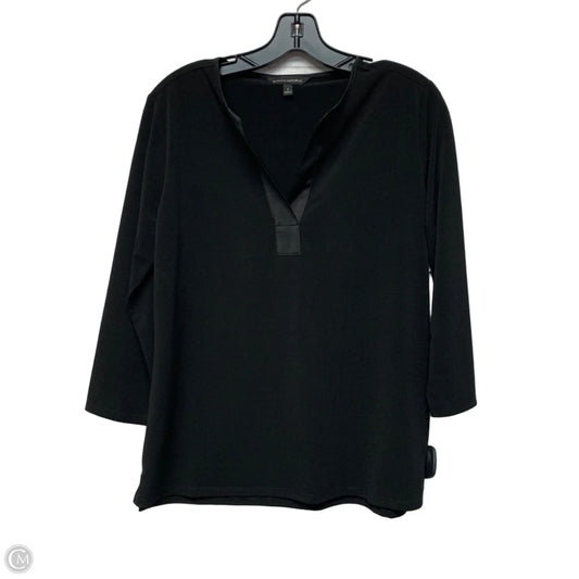 Top Long Sleeve By Banana Republic In Black, Size: S