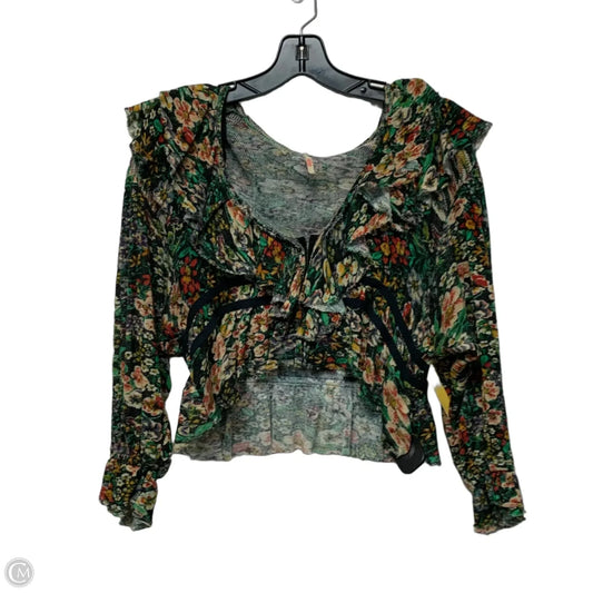 Top Long Sleeve By Free People In Multi-colored, Size: S