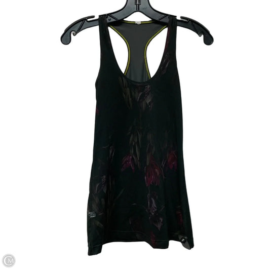 Athletic Tank Top By Lululemon In Green & Purple, Size: S
