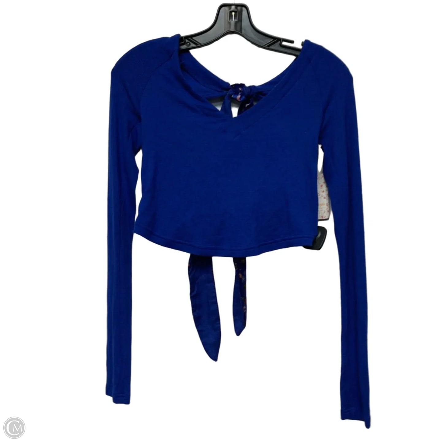 Top Long Sleeve By Free People In Blue & Orange, Size: Xs