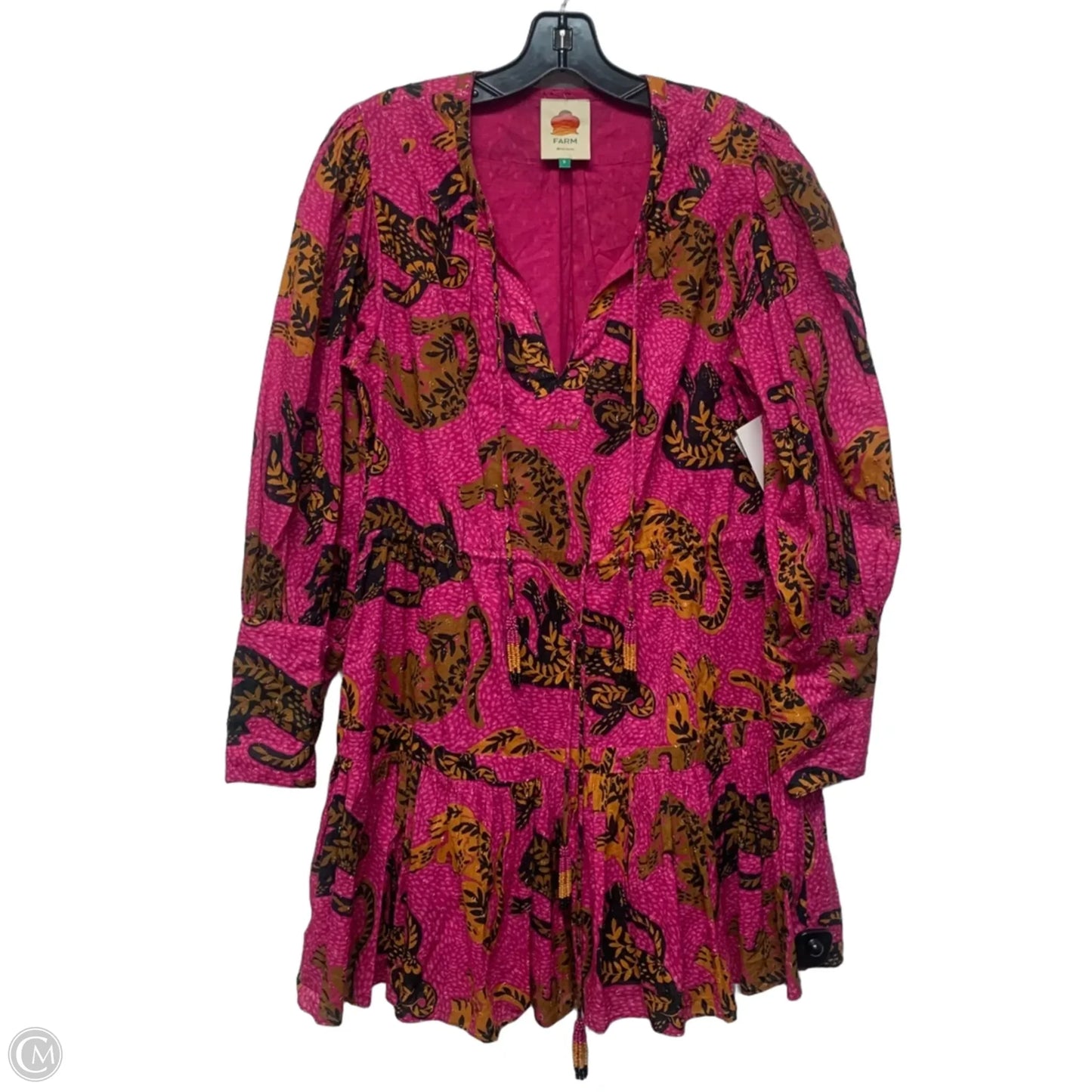 Dress Designer By Farm Rio In Pink, Size: S