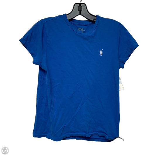 Top Short Sleeve By Polo Ralph Lauren In Blue, Size: S