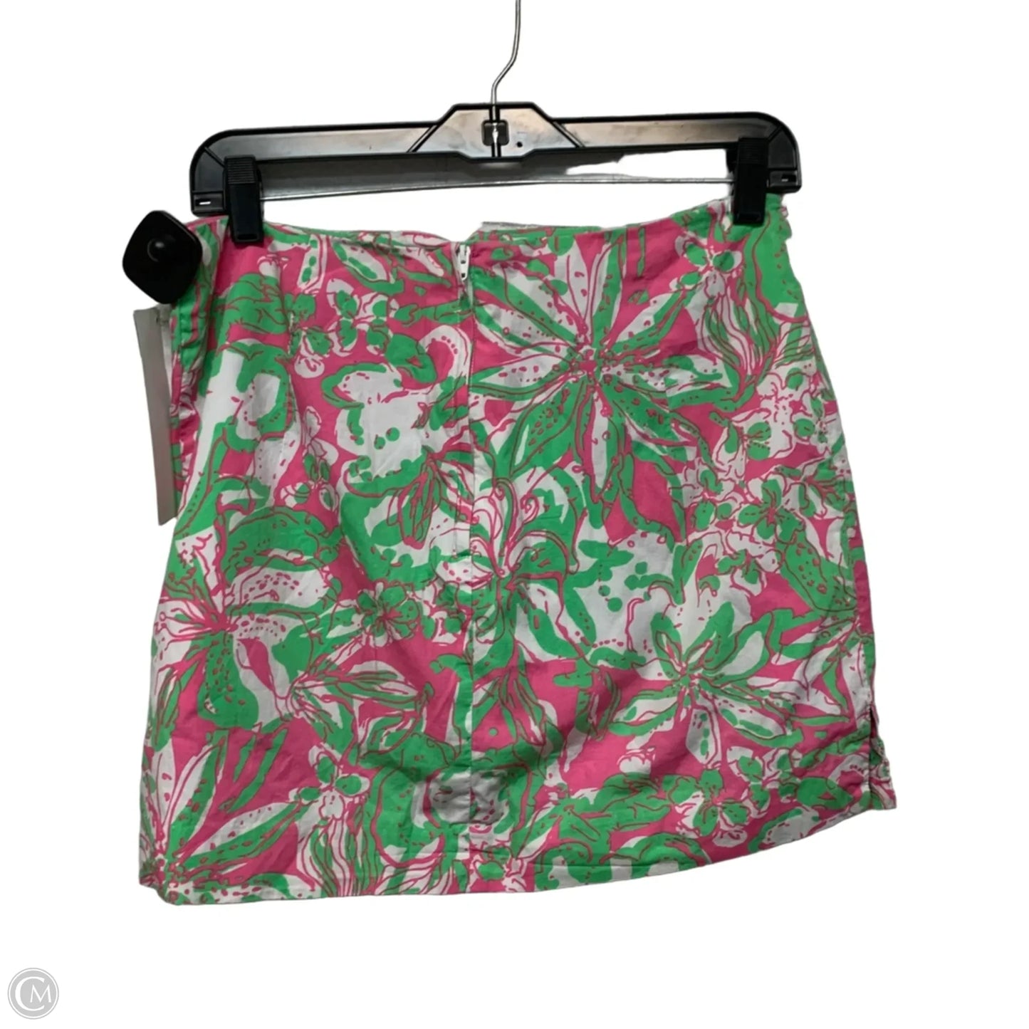 Skort Designer By Lilly Pulitzer In Green & Pink, Size: Xs