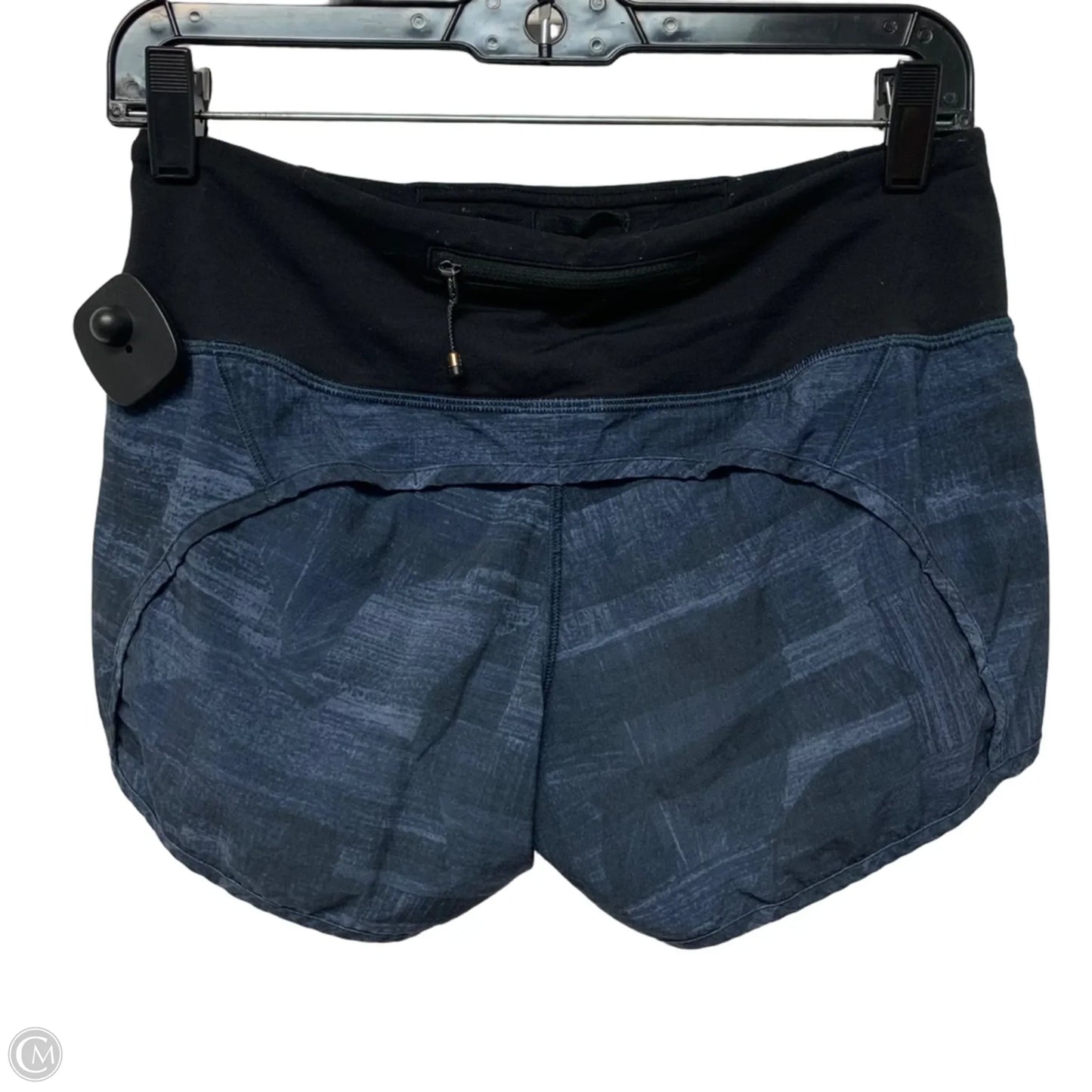 Athletic Shorts By Lululemon In Black & Blue, Size: S