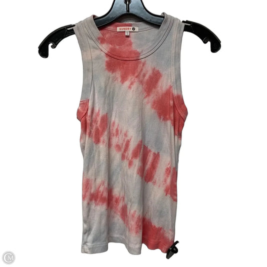 Top Sleeveless By Sundry In Tie Dye Print, Size: Xs
