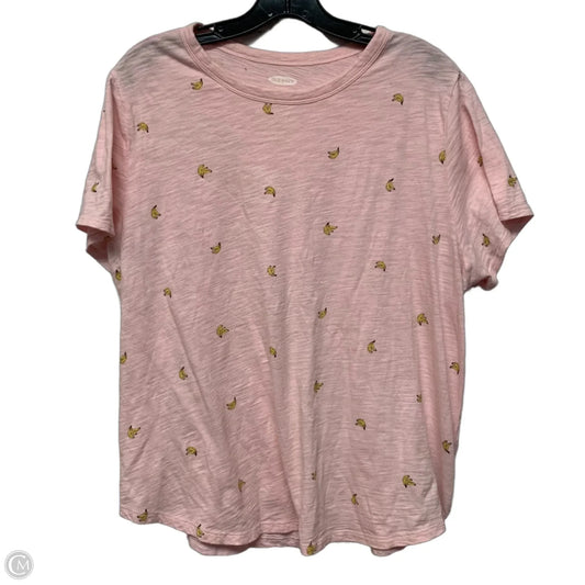 Top Short Sleeve By Old Navy In Pink, Size: Xl