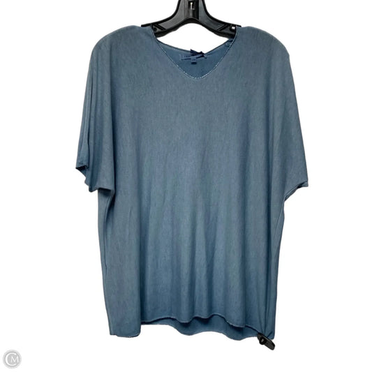 Top Short Sleeve By Tempo Paris In Blue, Size: S