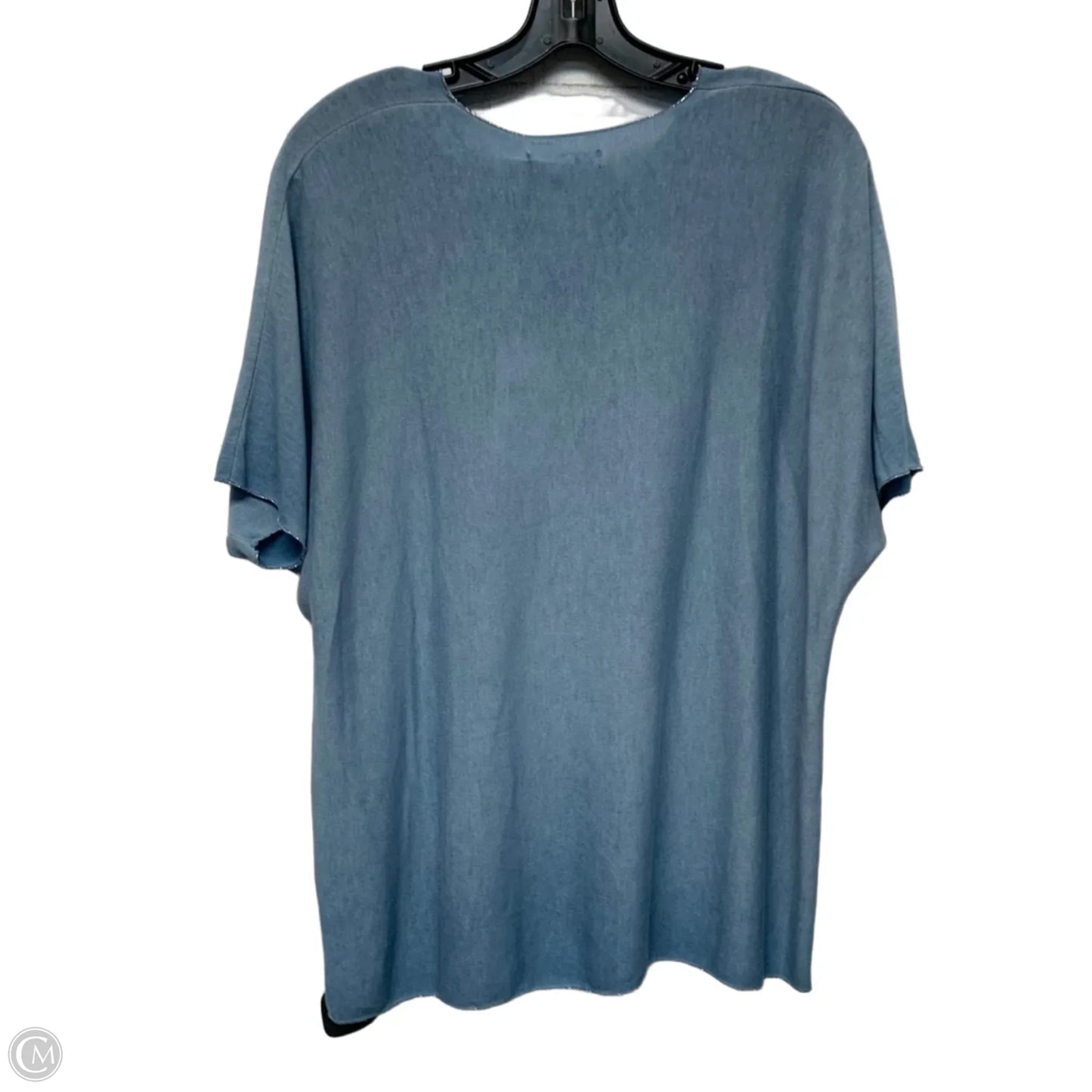 Top Short Sleeve By Tempo Paris In Blue, Size: S