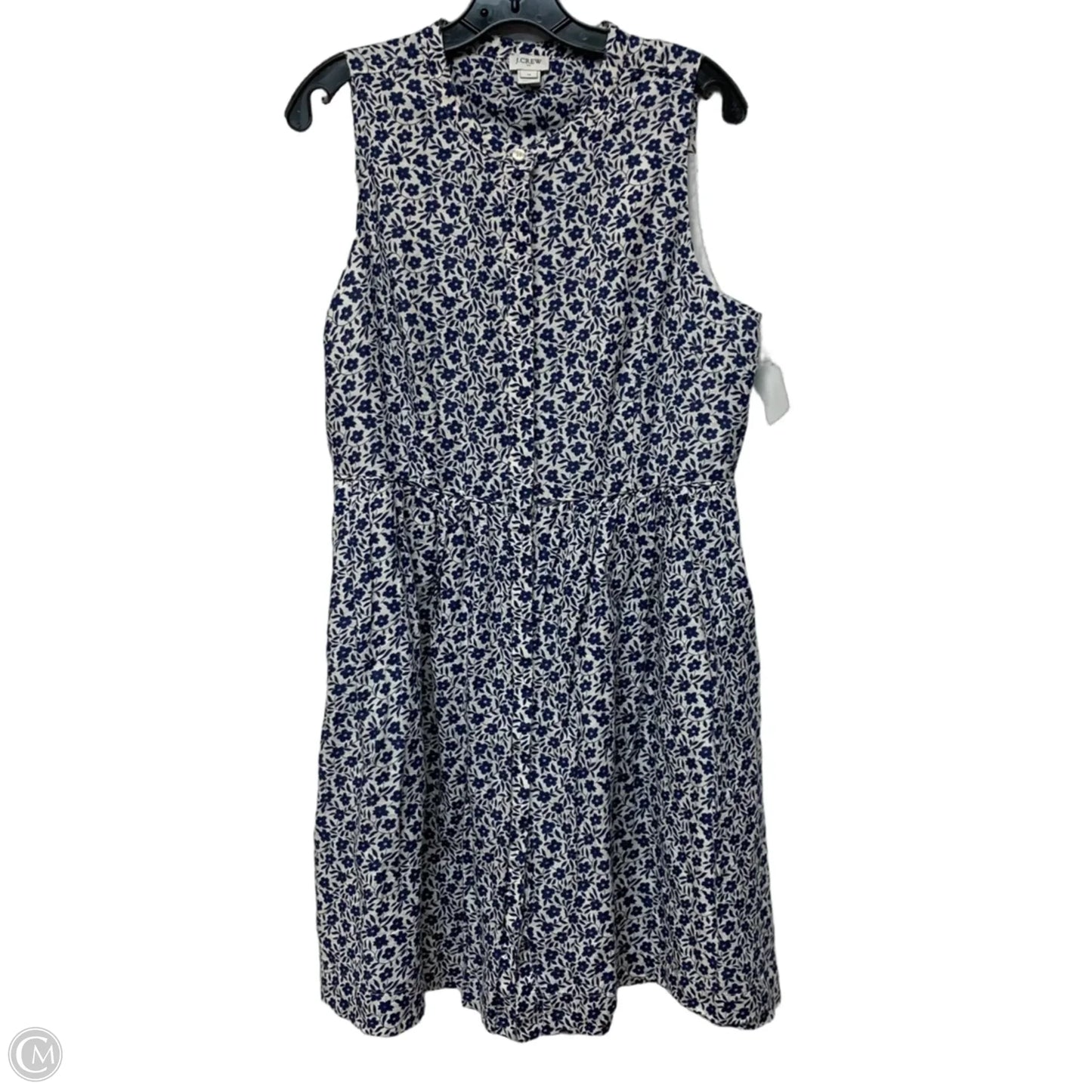 Dress Casual Short By J. Crew In Blue & White, Size: Xl