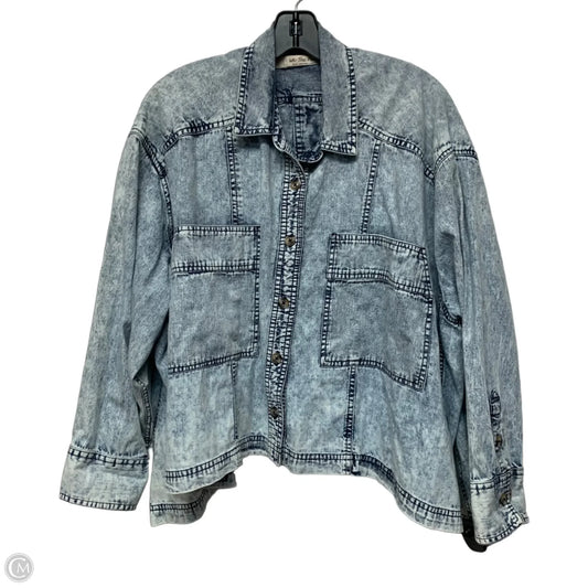 Top Long Sleeve By We The Free In Blue Denim, Size: S