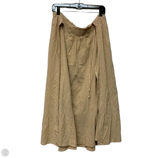 Skirt Maxi By Free People In Tan, Size: L