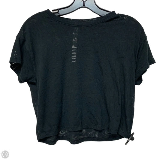 Top Short Sleeve By Lululemon In Black, Size: S