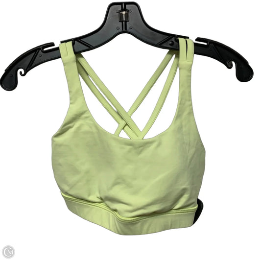Athletic Bra By Lululemon In Yellow, Size: S