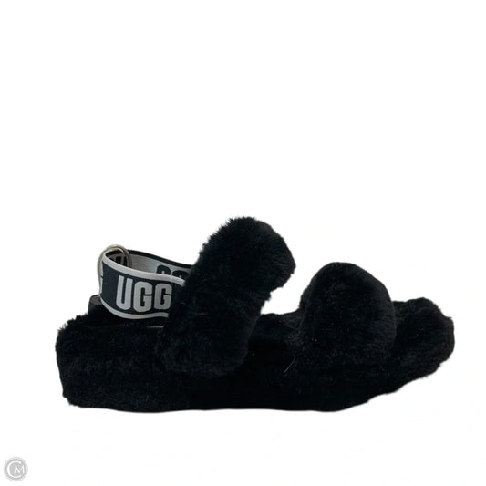 Sandals Designer By Ugg In Black, Size: 6