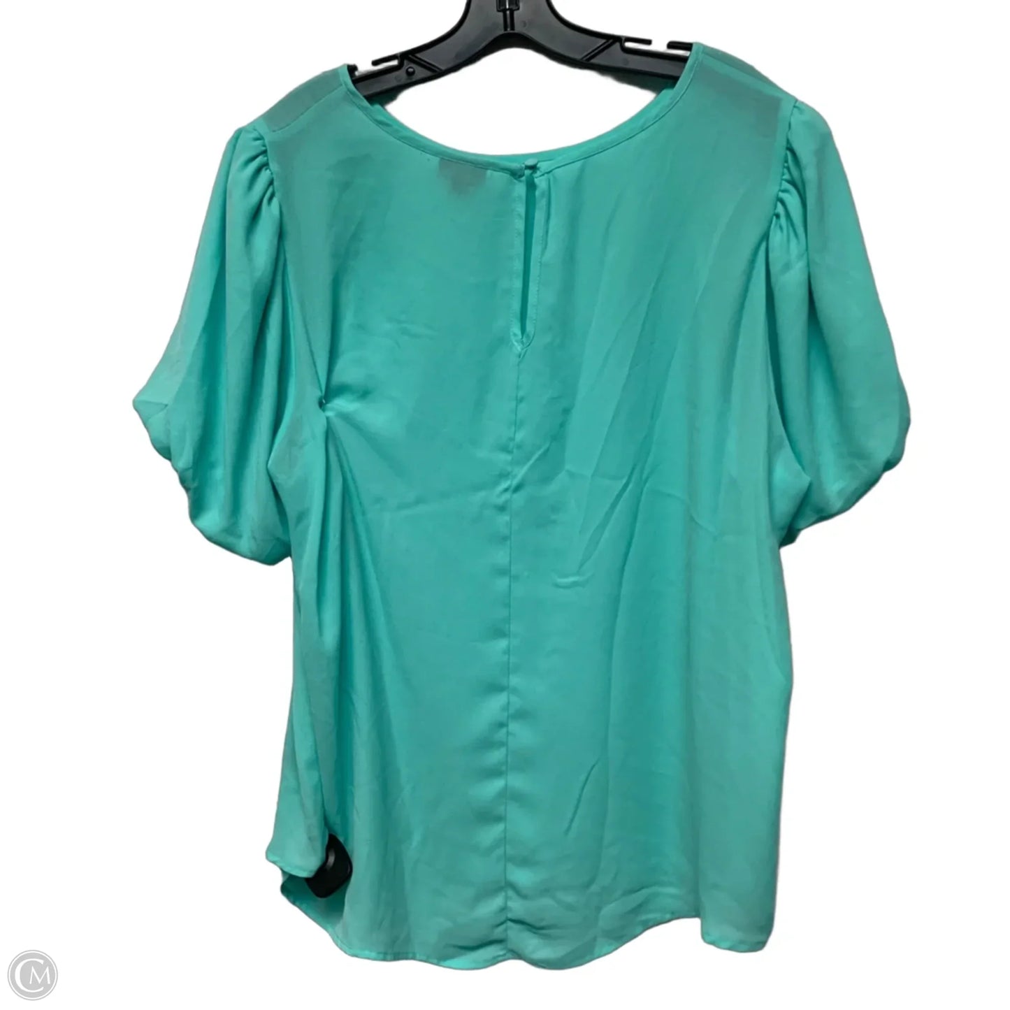 Blouse Short Sleeve By Torrid In Aqua, Size: 1x