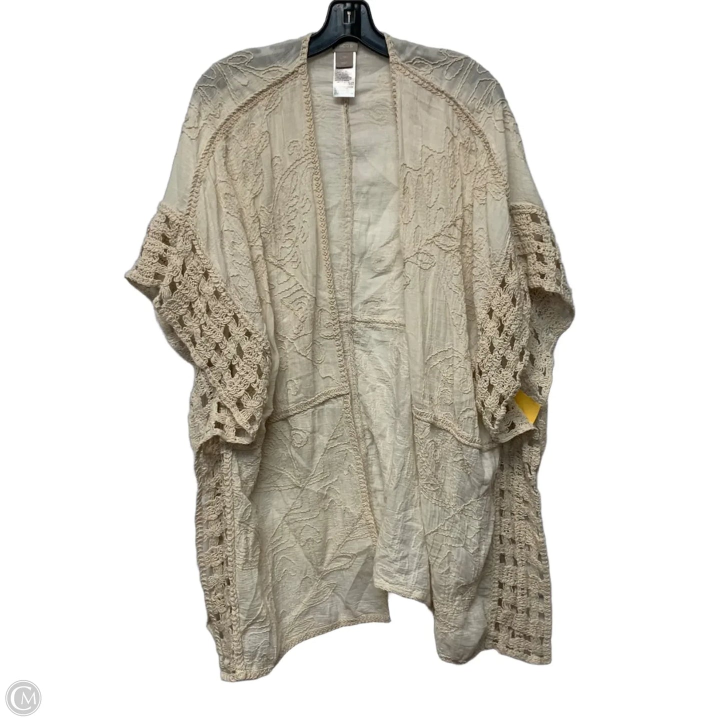 Kimono By Chicos In Cream, Size: L