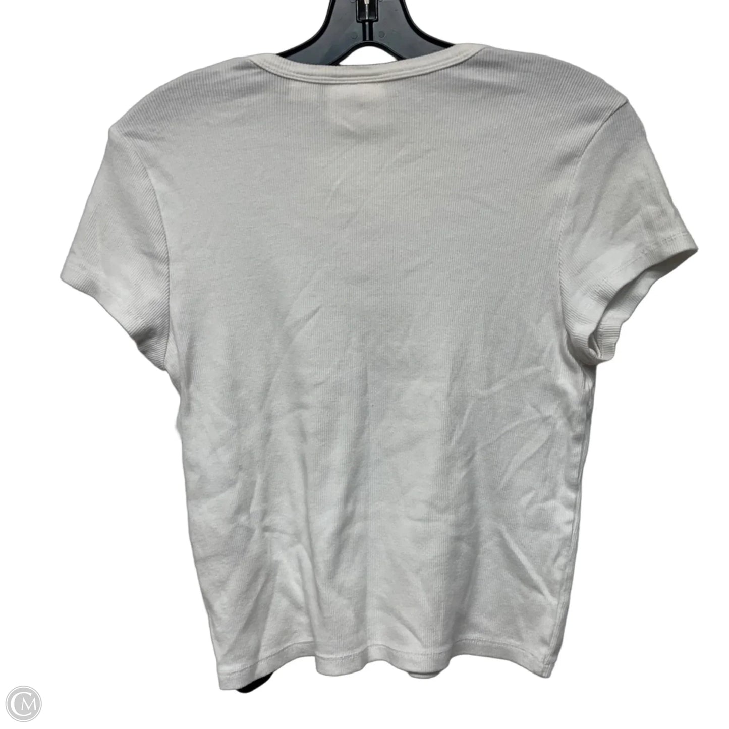 Top Short Sleeve Basic By Maeve In White, Size: Xl