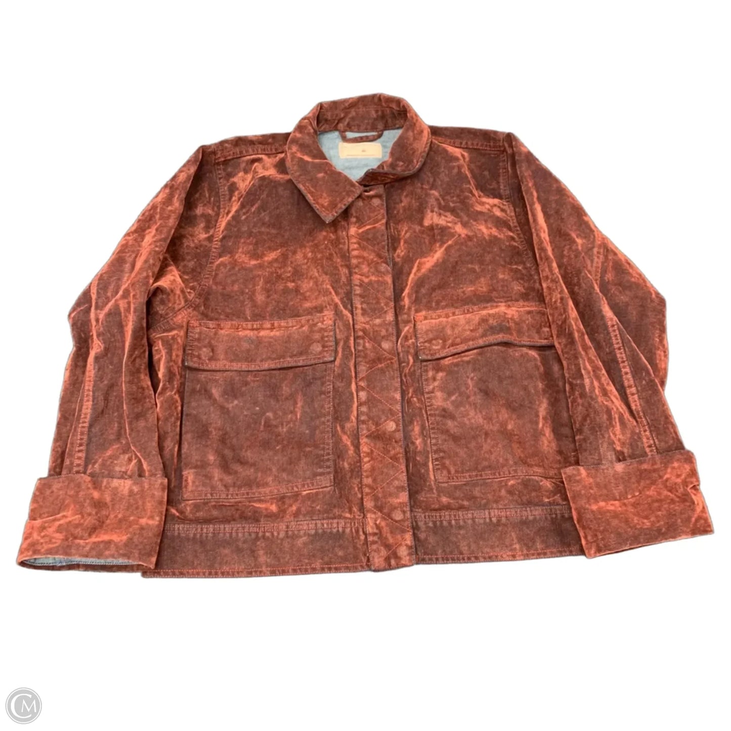 Jacket Denim By We The Free In Blue & Red, Size: Xl
