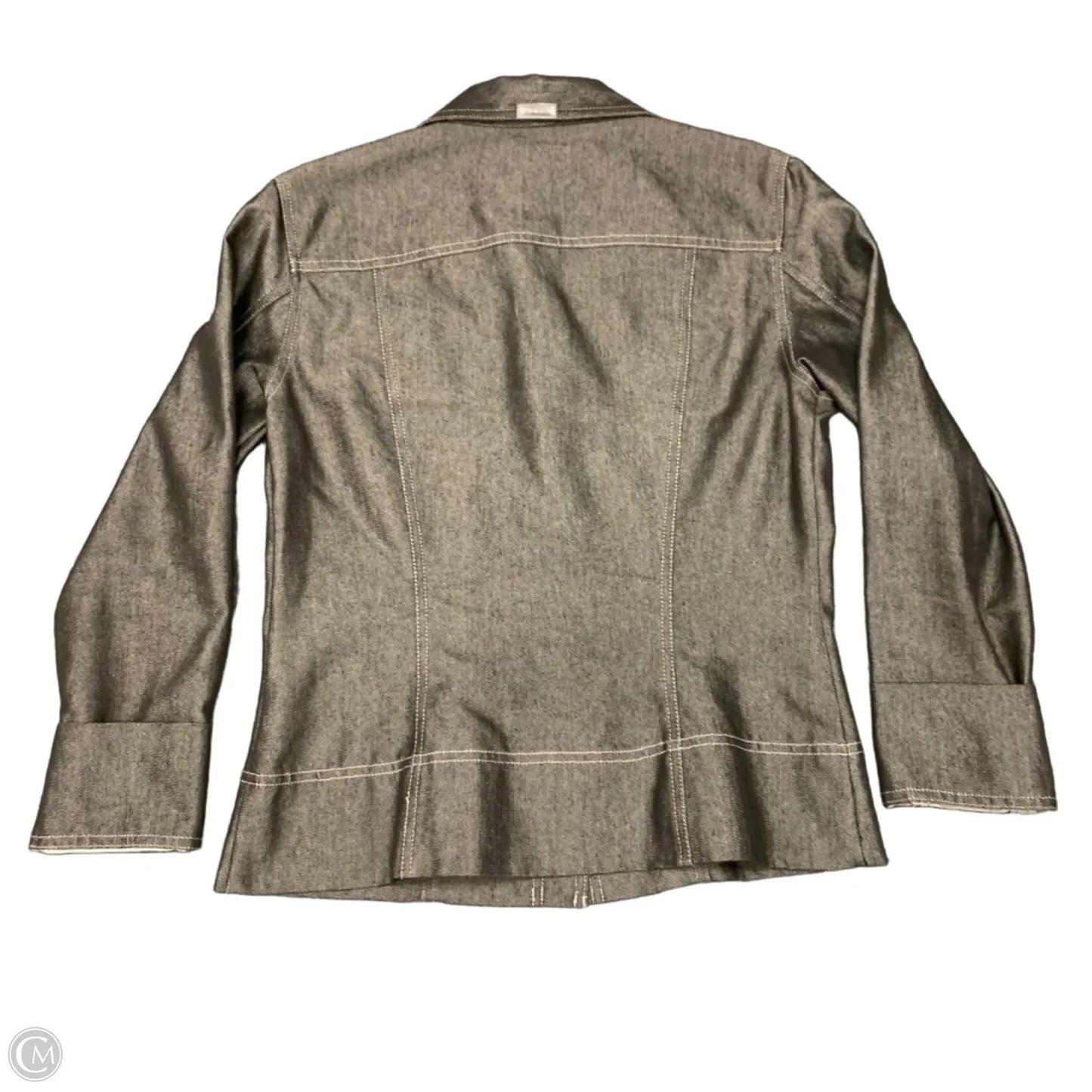 Jacket Denim By Guess In Black Denim, Size: L