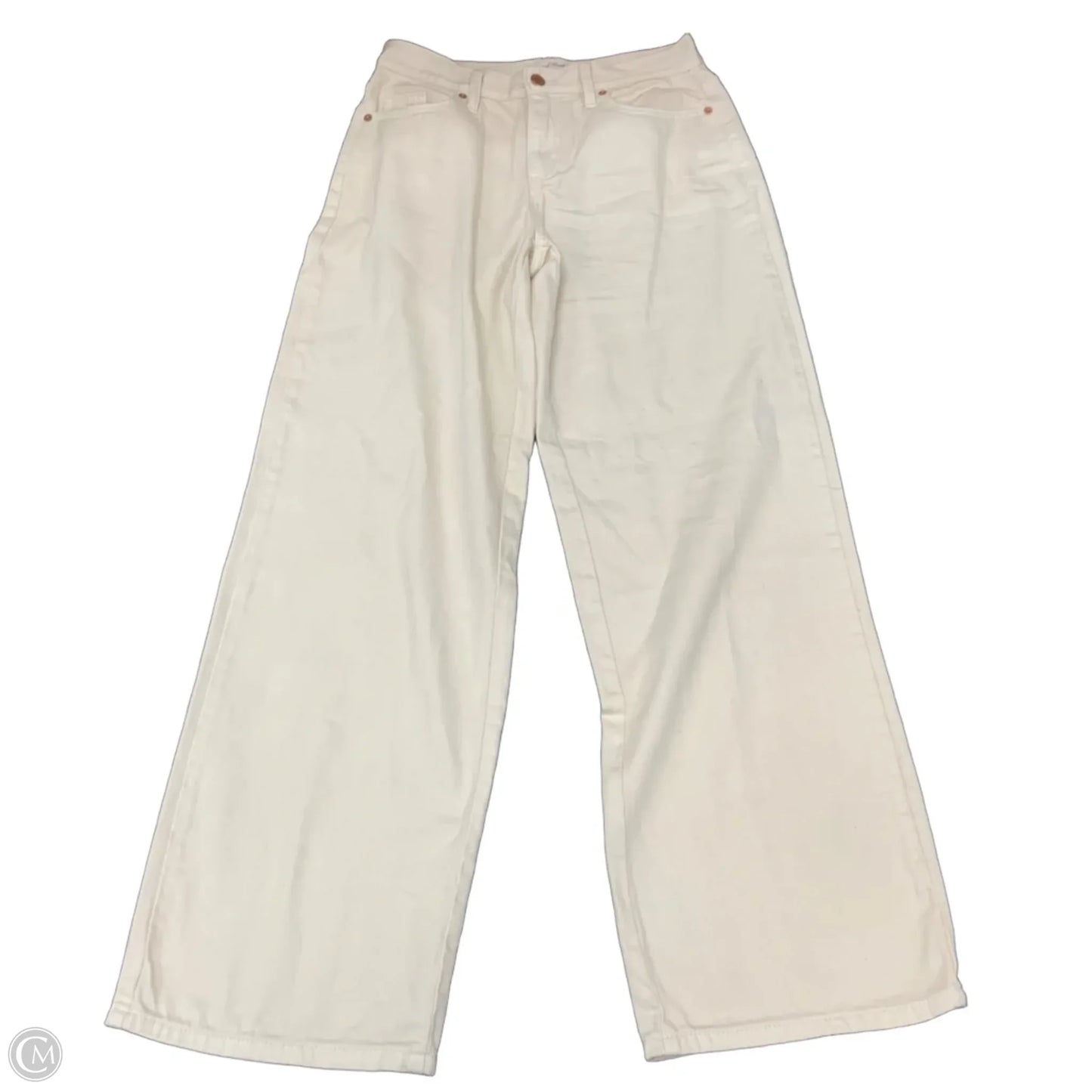 Jeans Wide Leg By Universal Thread In Cream Denim, Size: 2