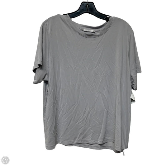 Top Short Sleeve Basic By Double Zero In Grey, Size: L