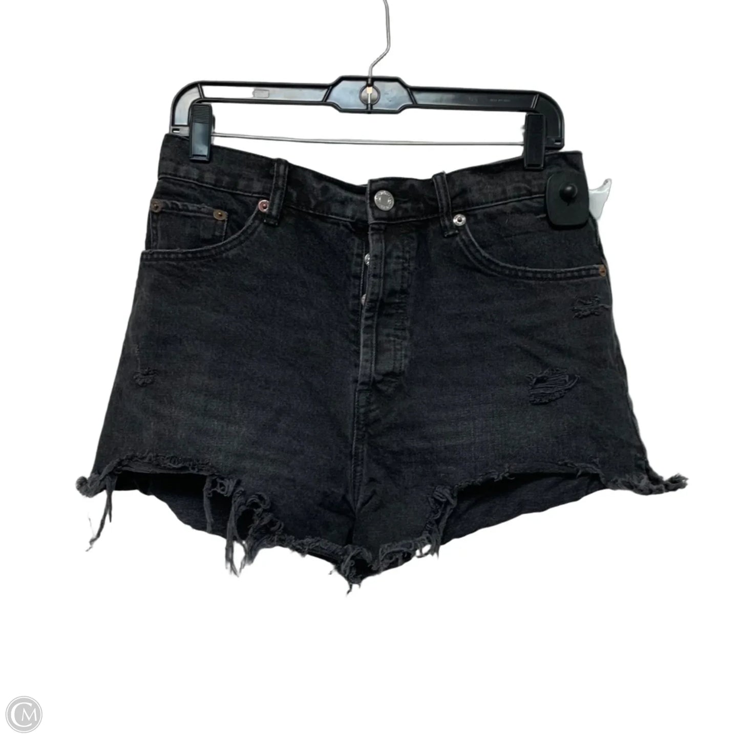 Shorts By Zara In Black Denim, Size: 8