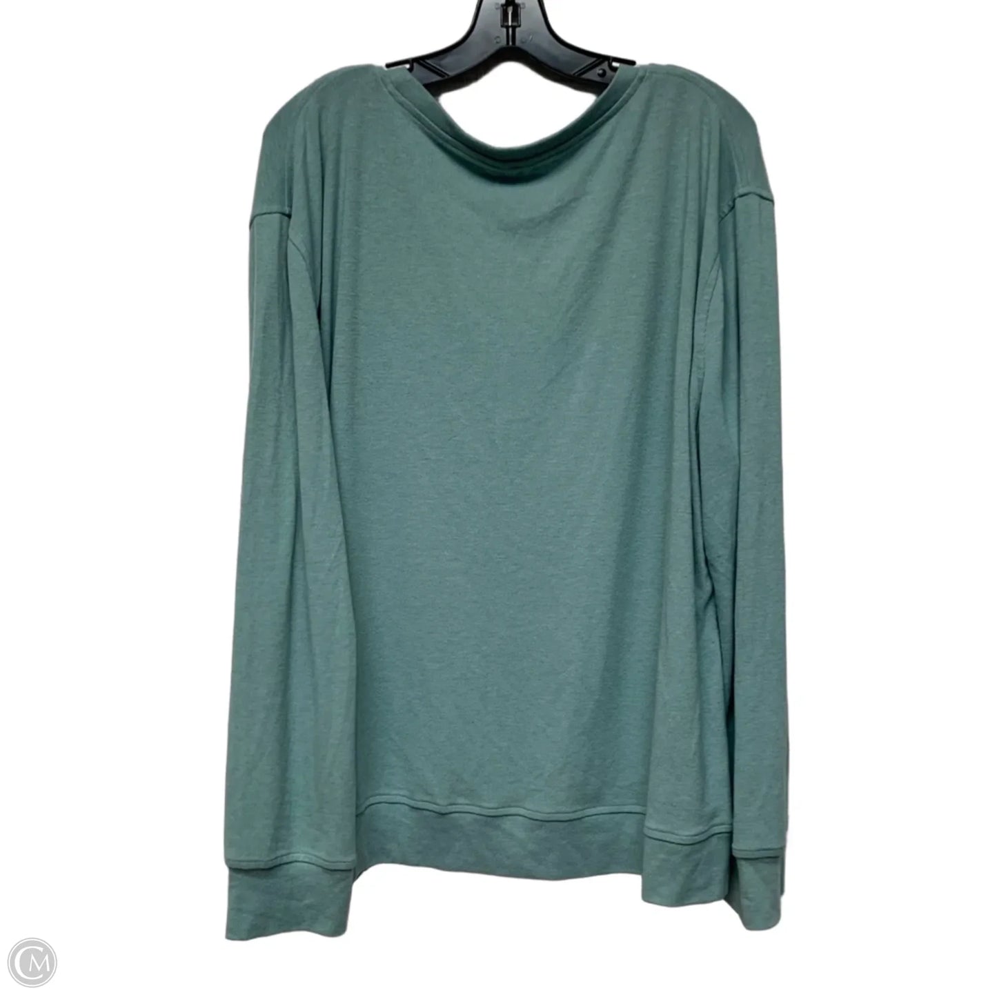 Top Long Sleeve In Blue, Size: 2x