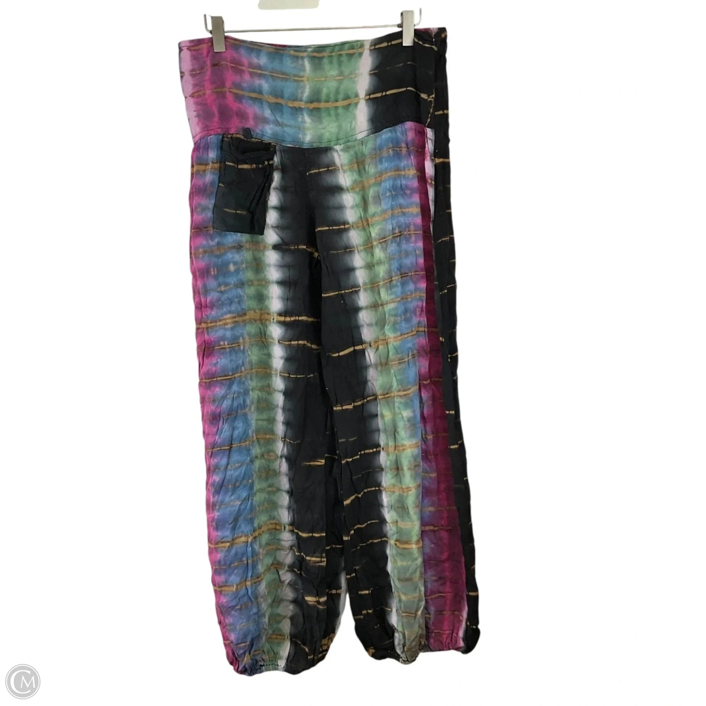 Pants Joggers By Earthbound In Tie Dye Print, Size: Xl