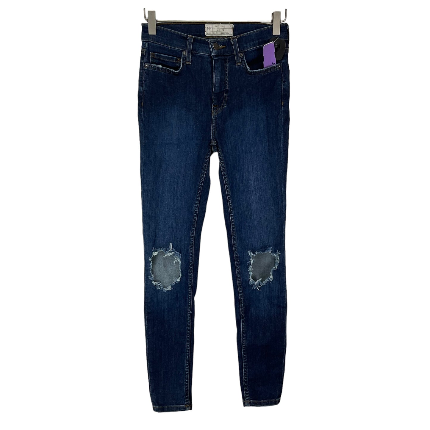 Blue Denim Jeans Skinny Free People, Size 2