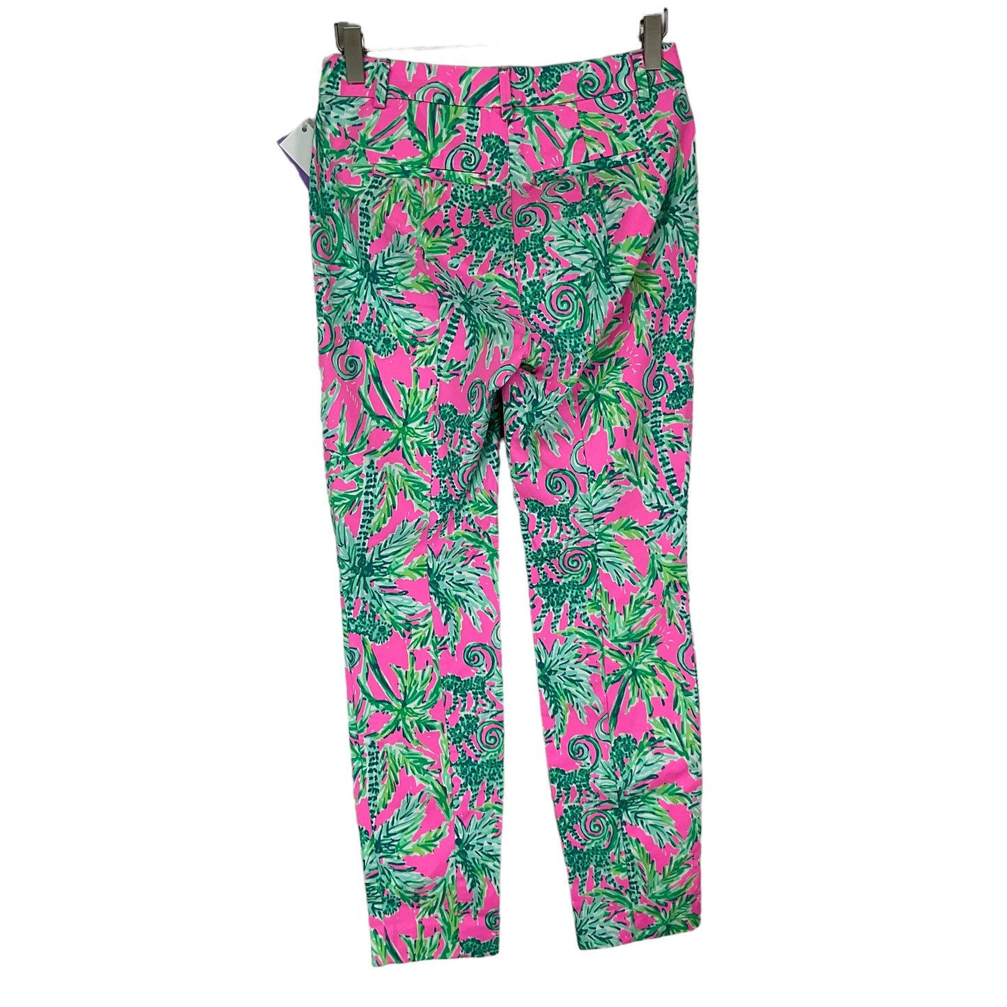 Green & Pink Pants Designer Lilly Pulitzer, Size 0