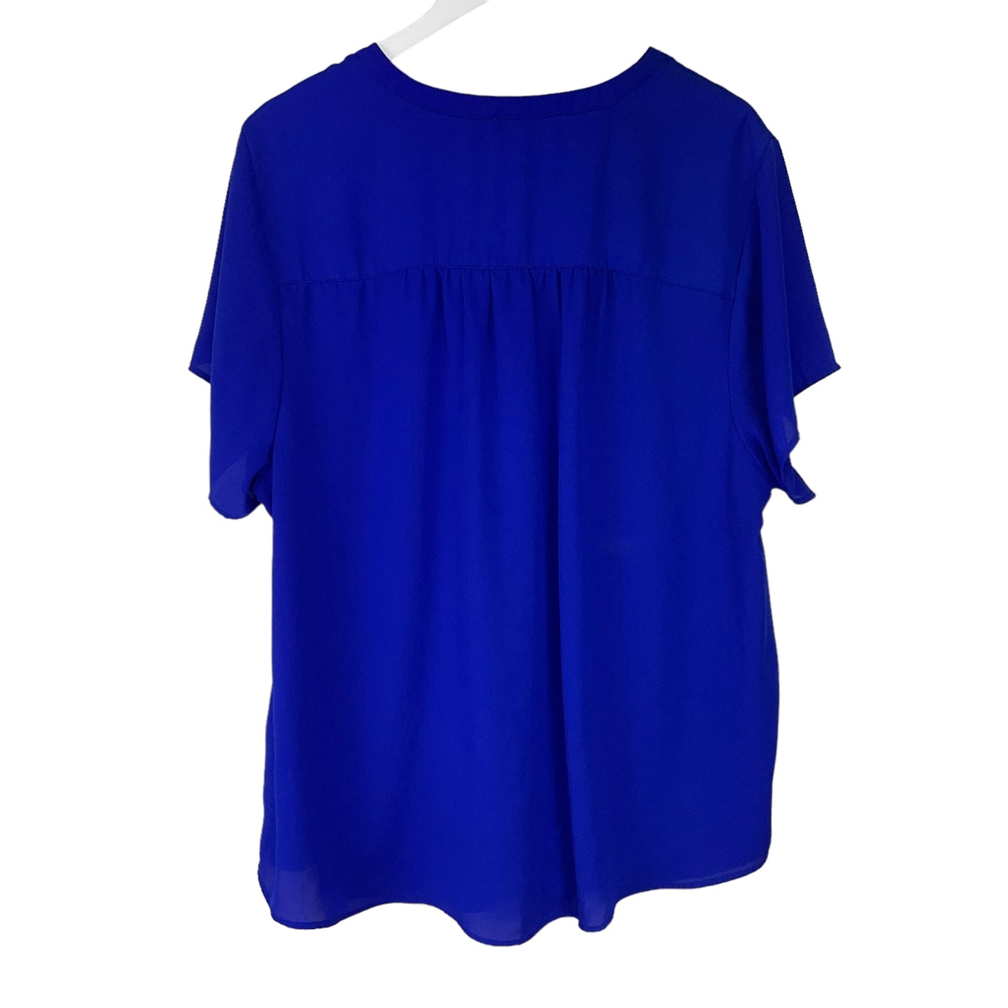Blue Blouse Short Sleeve Torrid, Size 3x