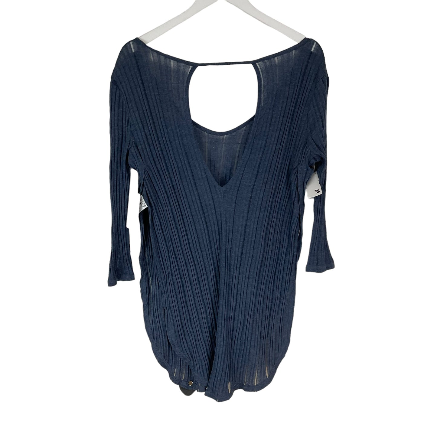 Blue Top Long Sleeve Basic Free People, Size M