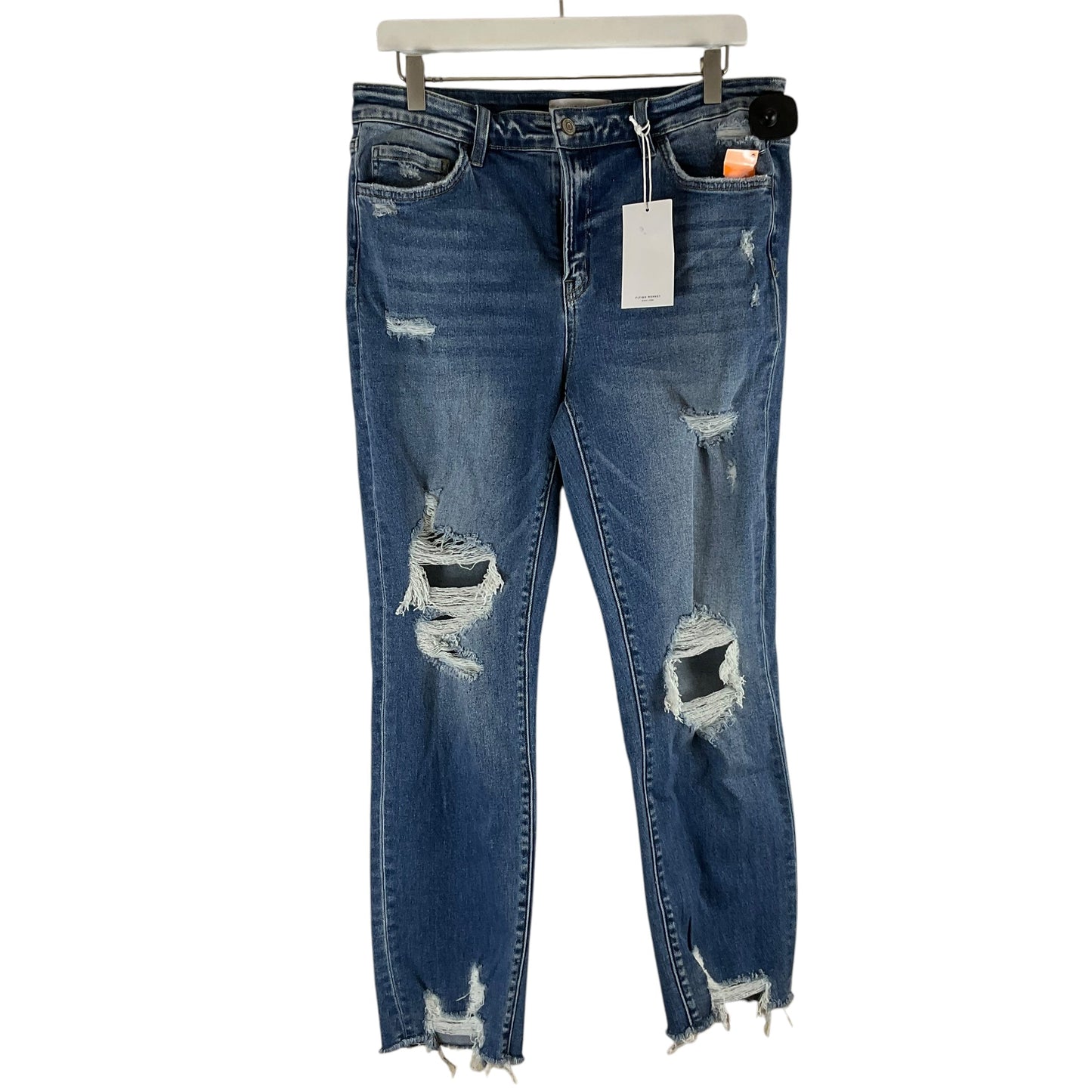 Jeans Skinny By Flying Monkey In Blue Denim, Size: 10