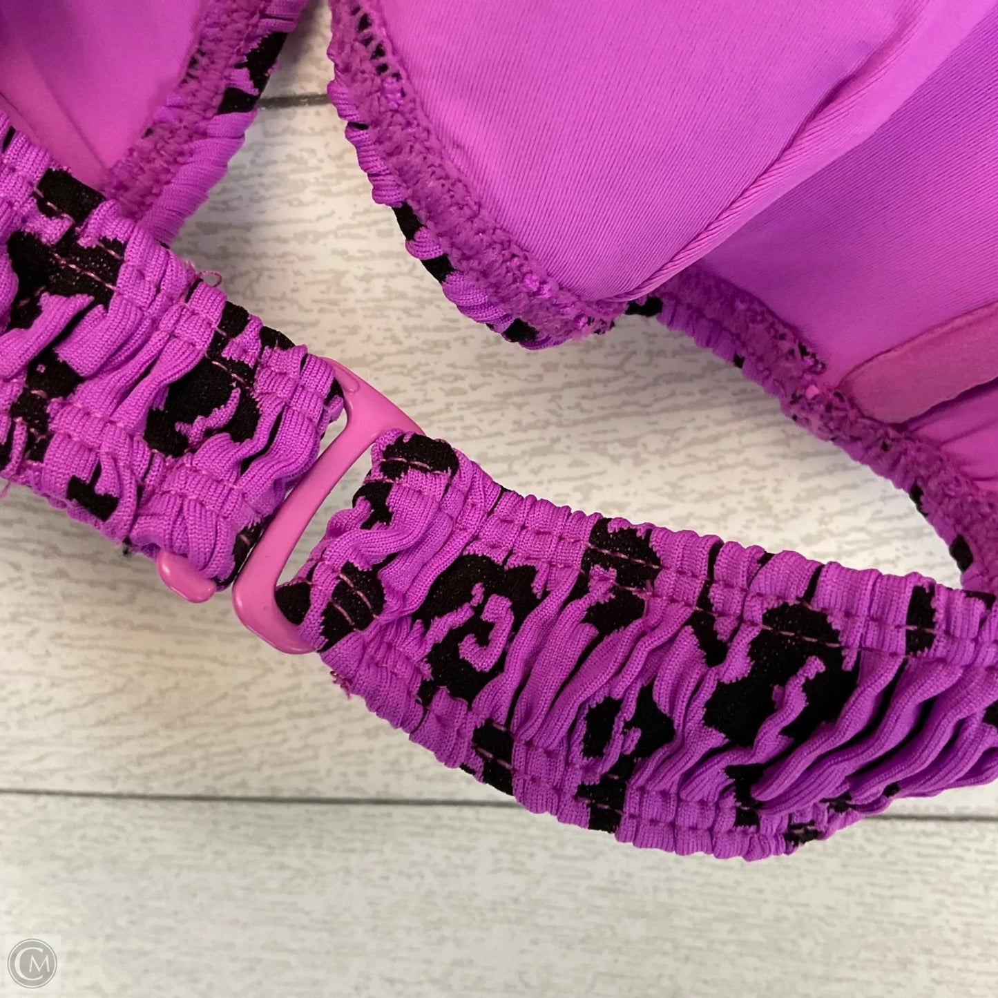 Swimsuit 2pc By Good American In Black & Purple, Size: Xxs