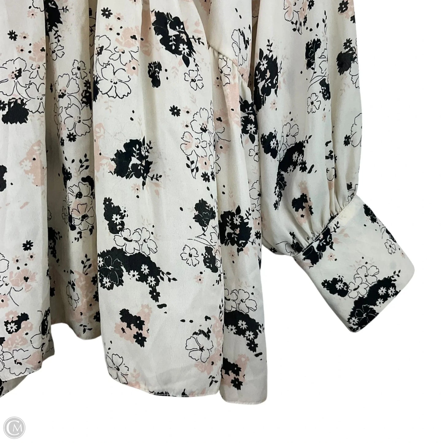 Blouse Long Sleeve By Asos In Floral Print, Size: 12