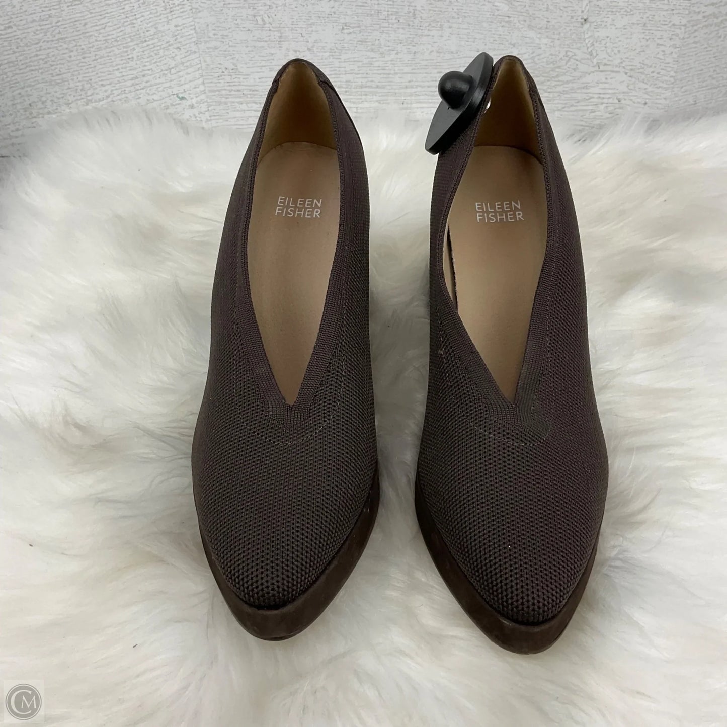 Shoes Heels Block By Eileen Fisher In Brown, Size: 7.5