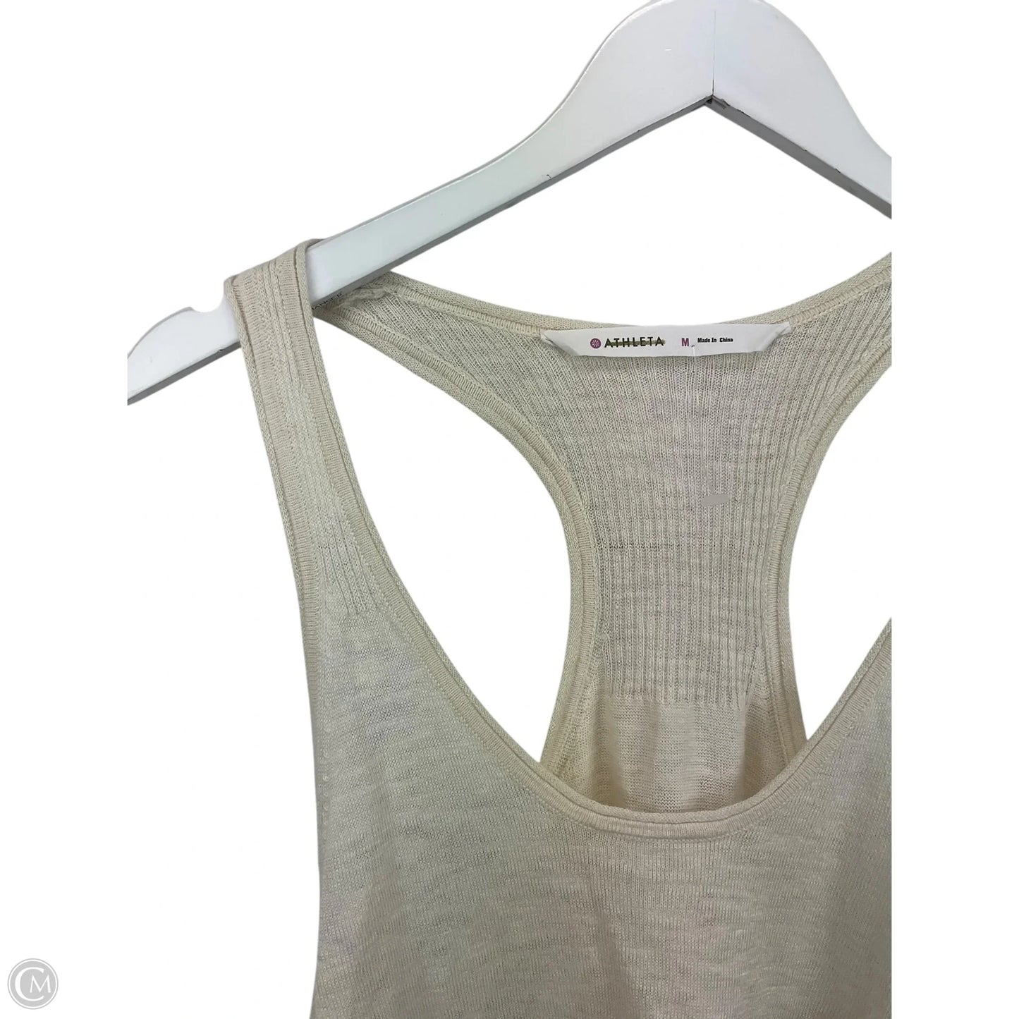 Athletic Tank Top By Athleta In Cream, Size: M