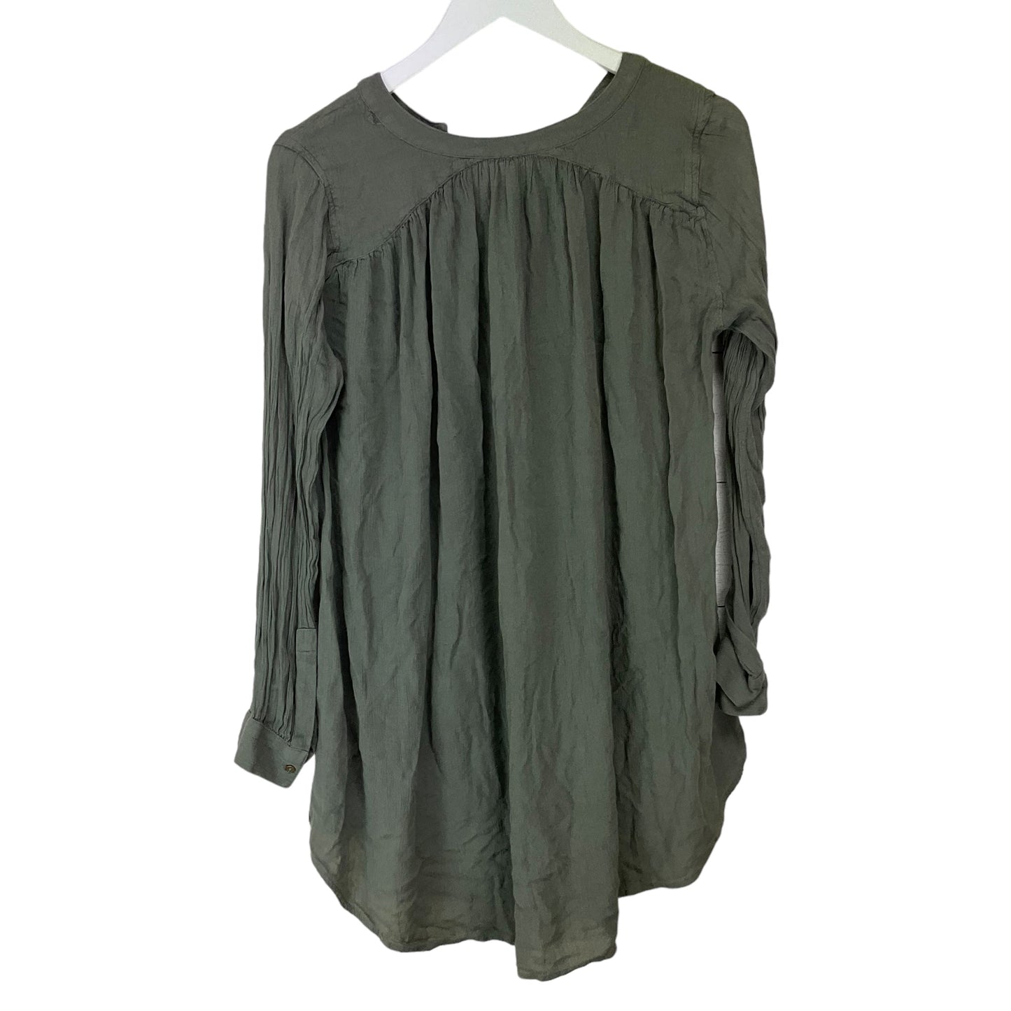 Green Top Long Sleeve Free People, Size S