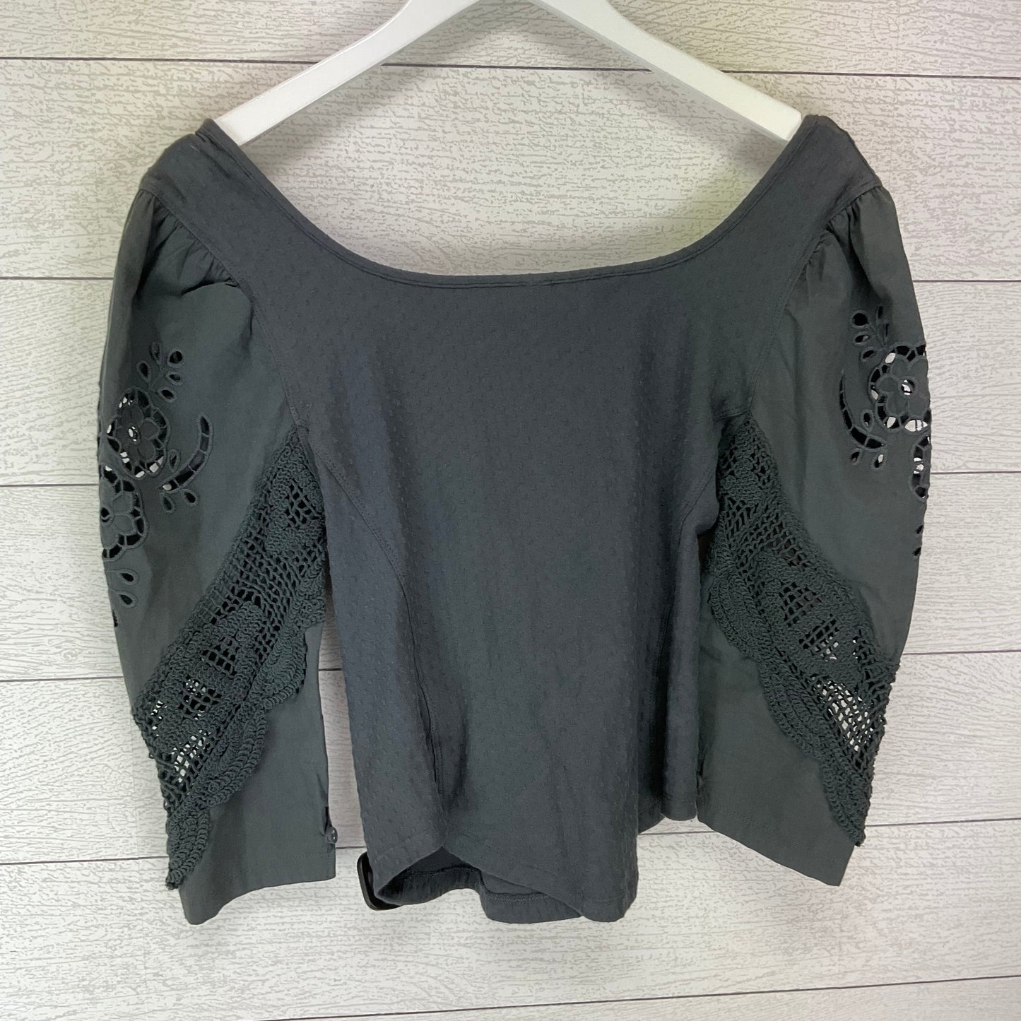 Grey Top Long Sleeve Free People, Size Xs