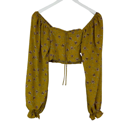 Yellow Top Long Sleeve Altard State, Size S