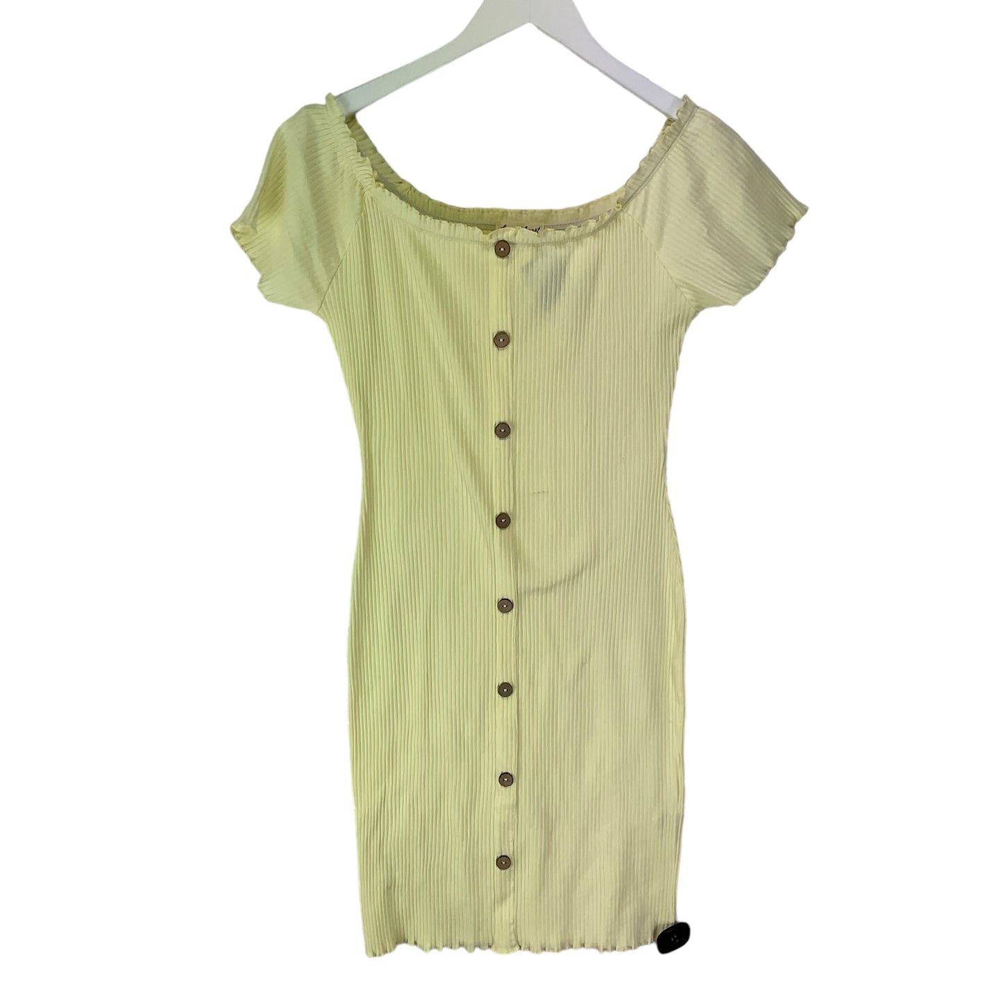 Dress Casual Short By Derek Heart In Yellow, Size: Xl