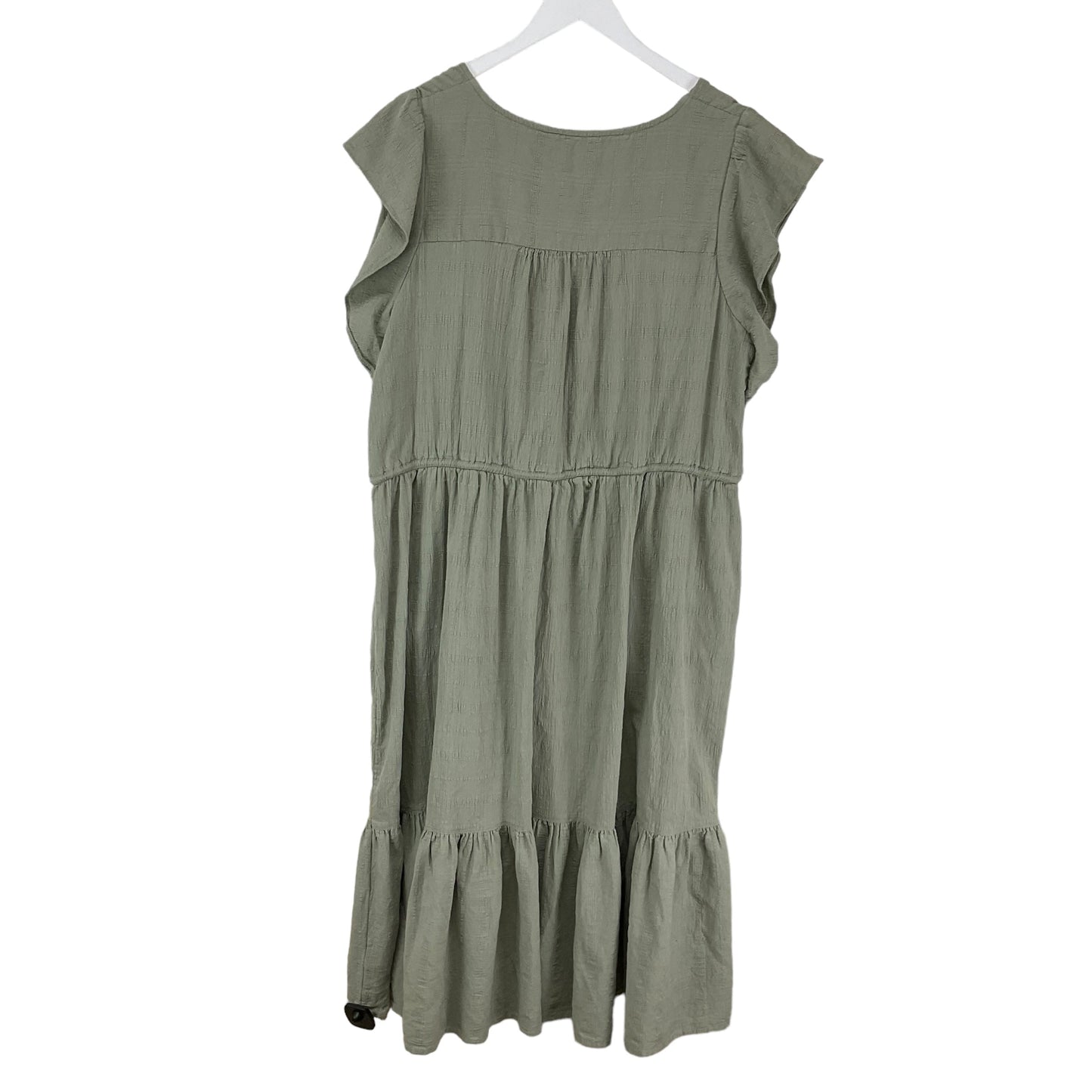 Dress Casual Maxi By Lucky Brand In Green, Size: 2x