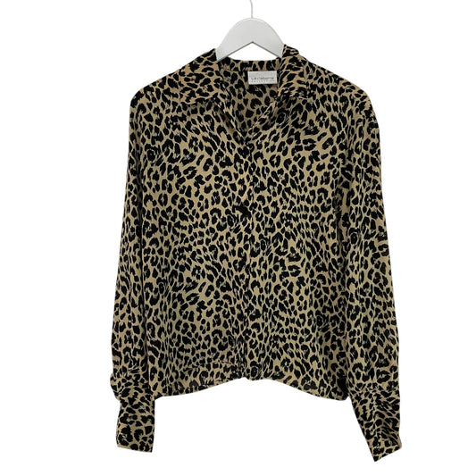 Top Long Sleeve By Liz Claiborne In Animal Print, Size: S