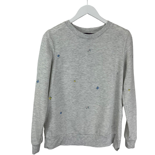 Sweatshirt Crewneck By Gloria Vanderbilt In Grey, Size: M