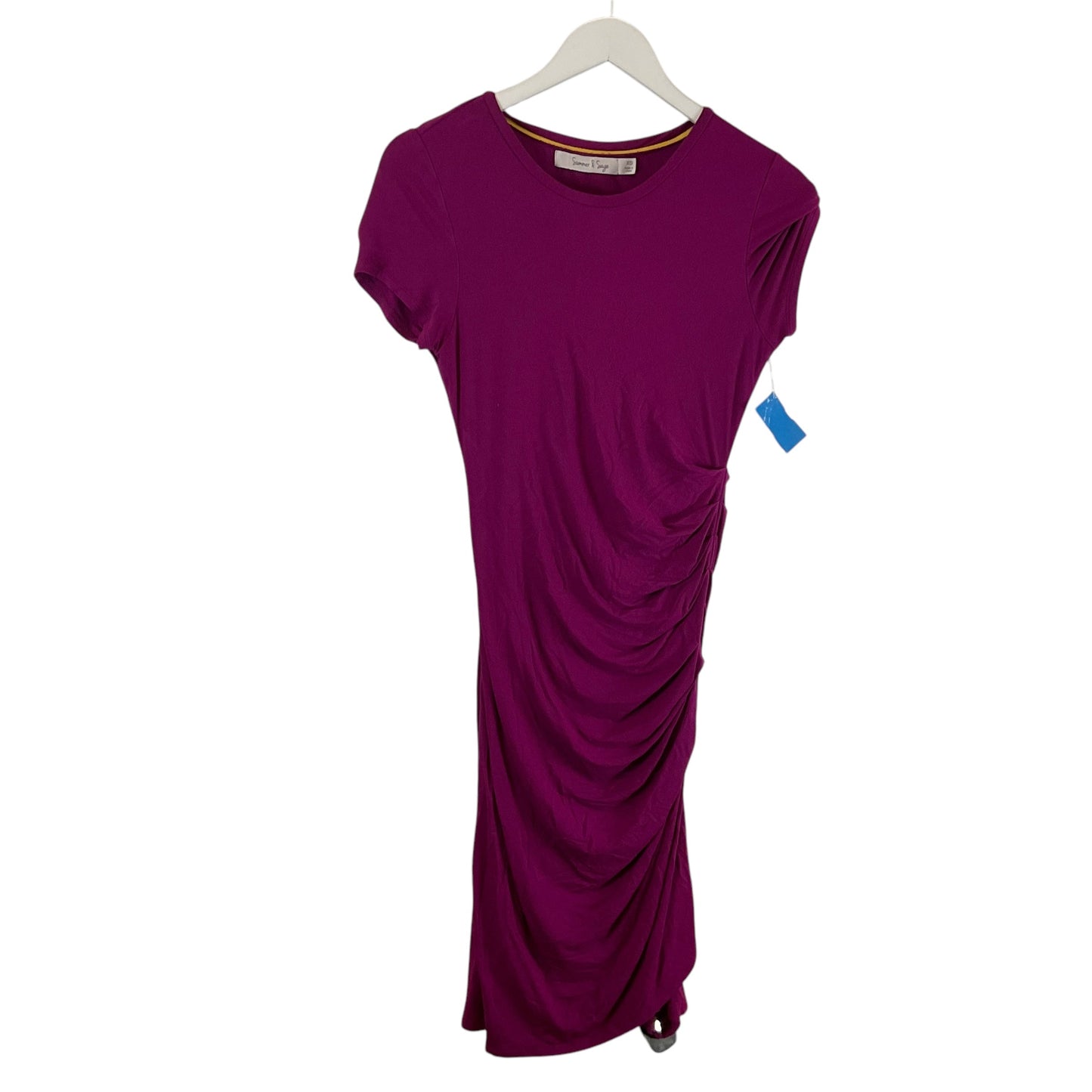 Dress Casual Midi By Clothes Mentor In Purple, Size: Xs