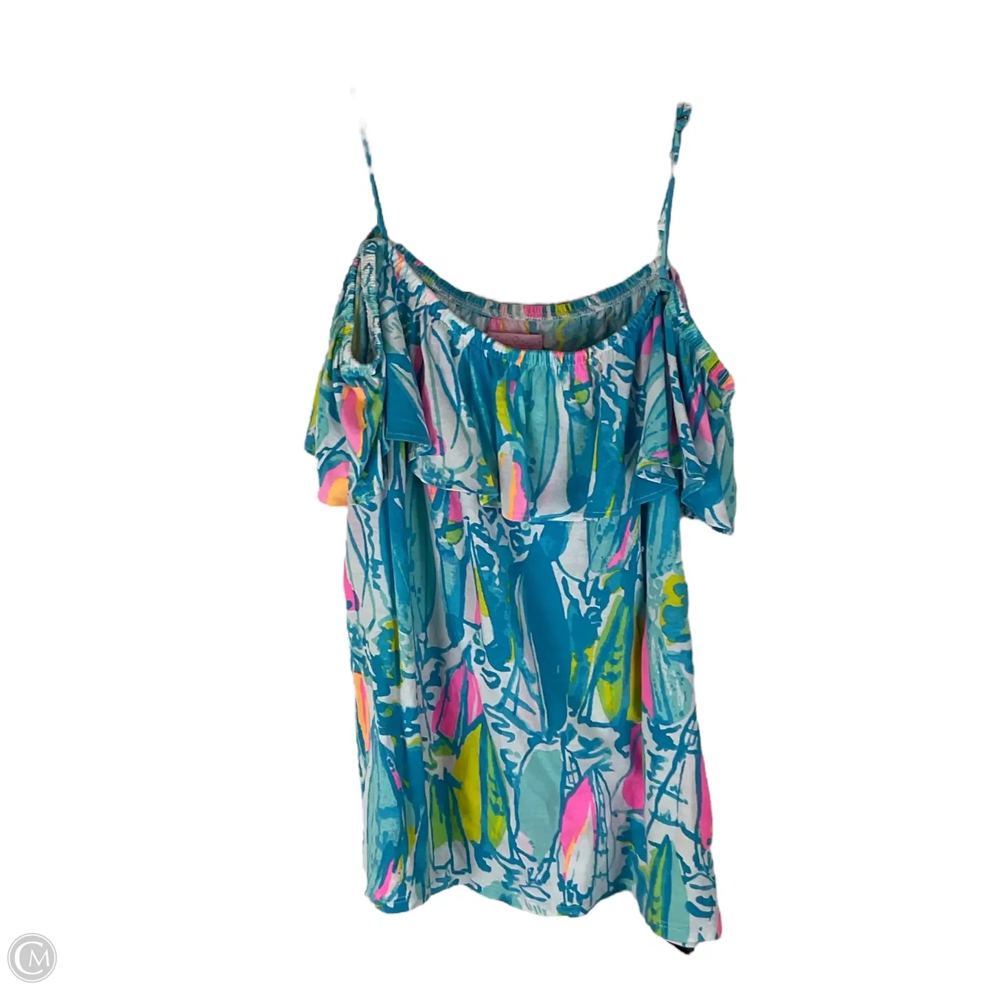 Top Short Sleeve Designer By Lilly Pulitzer In Multi-colored, Size: S