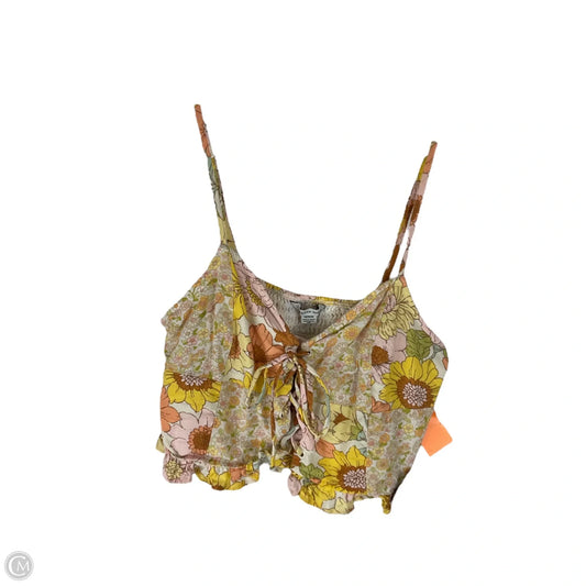 Top Sleeveless By American Eagle In Yellow, Size: M