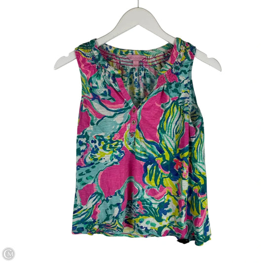 Top Sleeveless Designer By Lilly Pulitzer In Multi-colored, Size: S